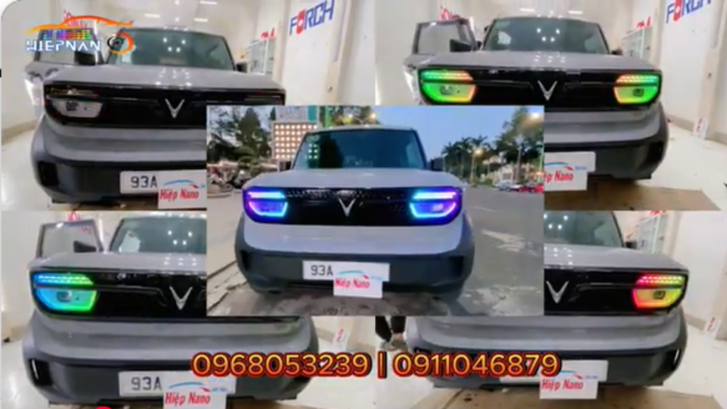 Độ đèn nâng cấp ánh sáng đèn mí xi nhan xe ô tô