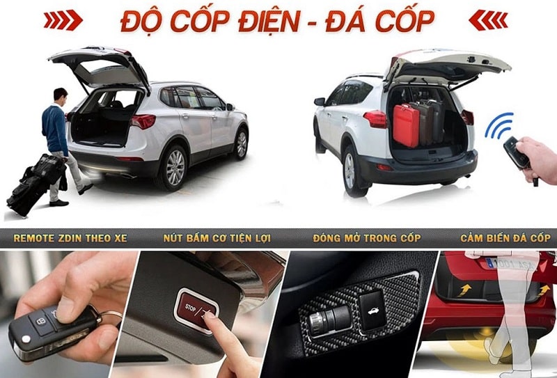 tính năng nổi bật của lắp cốp điện ô tô