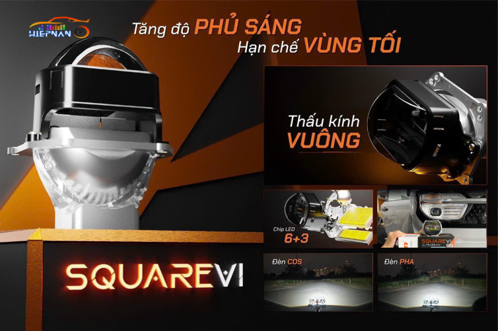 Đèn Bi LED AOZOOM SQUARE V1